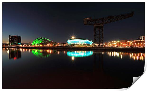 Glasgow Clyde Reflections Print by Grant Glendinning