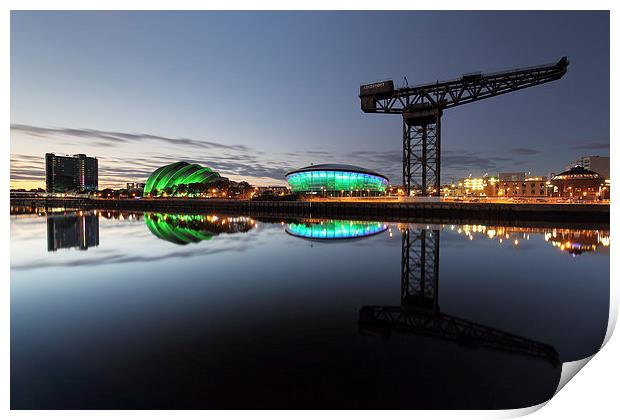  Glasgow River Clyde Waterfront Print by Grant Glendinning