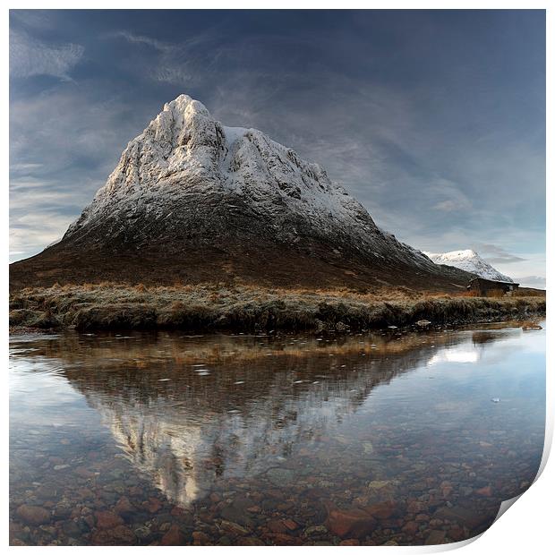 Mountain Reflection Glencoe Print by Grant Glendinning