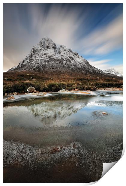 Buachaille reflection Print by Grant Glendinning