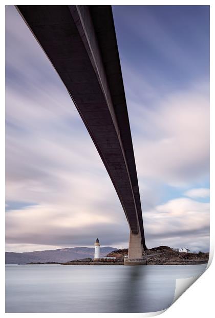 Neath the Skye Bridge Print by Grant Glendinning