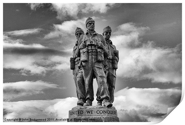Commando memorial Print by John Bridgewood