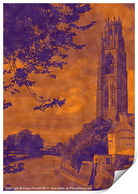 Boston Stump - Old Style Print by Daves Photography