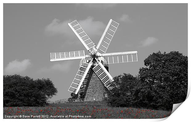 Windmill Hill - Heage near Belper Derbyshire Print by Daves Photography