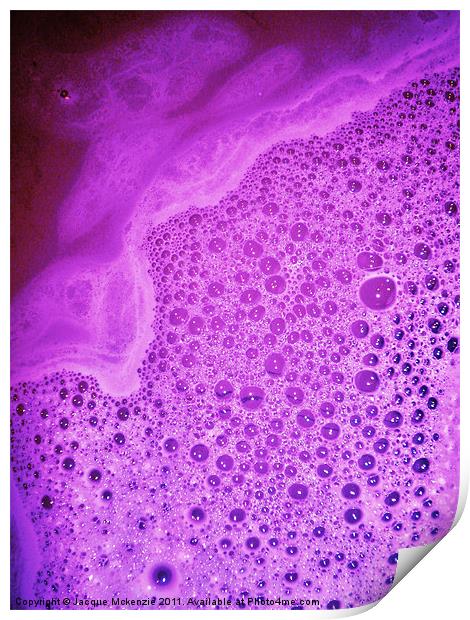 BUBBLE POWER - 3. Lilac mix Print by Jacque Mckenzie