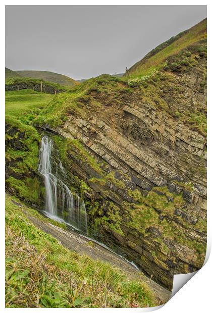 Hartland Waterfall Print by Images of Devon
