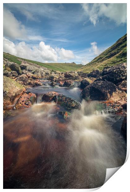 Rushing Waters Print by Images of Devon