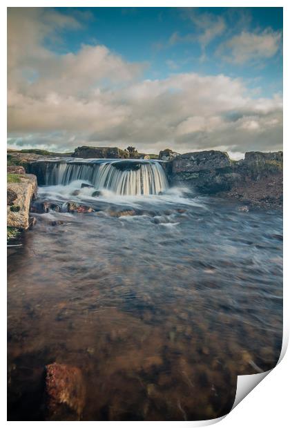 Wild waters of Dartmoor Print by Images of Devon