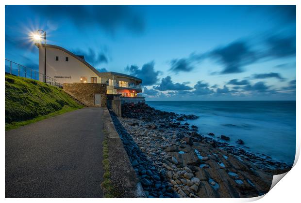 Nassau Court, Westward Ho! Devon Print by Images of Devon