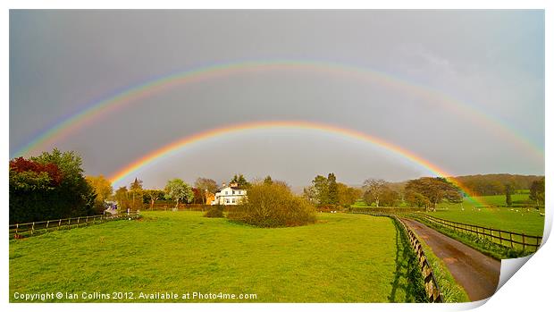 Double Rainbow Print by Ian Collins