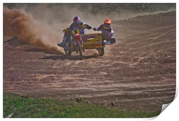 Motorcross sidecar Print by Jack Jacovou Travellingjour