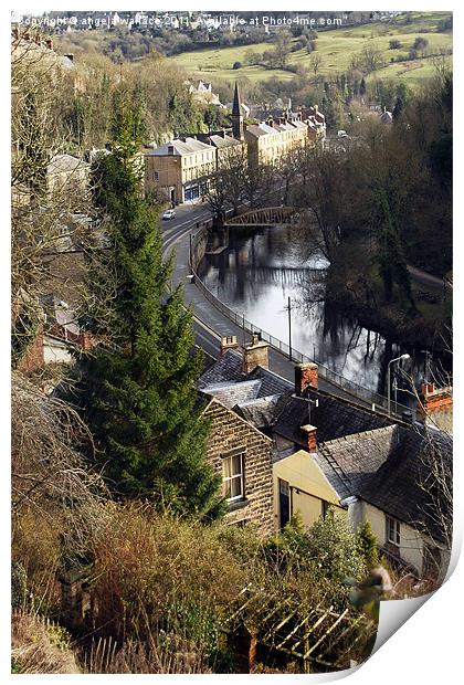 Matlock Bath River View Print by Angela Wallace