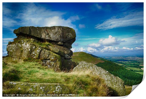 Wainstones Print by Angela Wallace