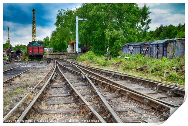 Train Tracks Print by Angela Wallace