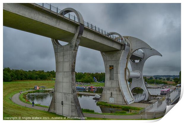 Falkirk Wheel 2 Print by Angela Wallace