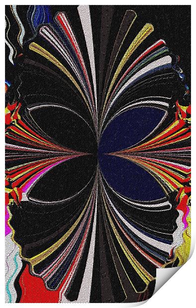 MOSSAIC ABSTRACT BUTTERFLY Print by Robert Happersberg