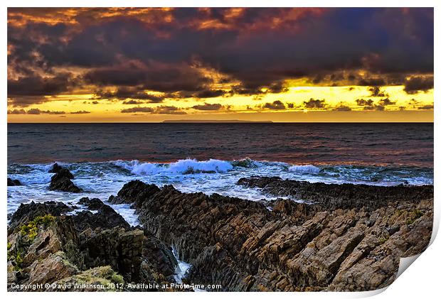 Lundy Island Print by Dave Wilkinson North Devon Ph