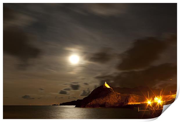 Ilfracombe by Night Print by Dave Wilkinson North Devon Ph