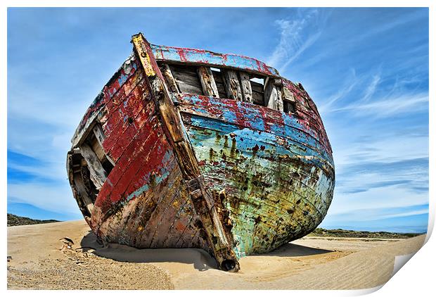 Wreck Print by Dave Wilkinson North Devon Ph