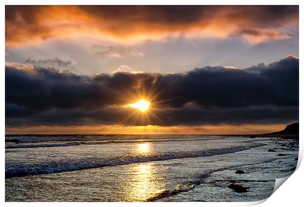 Airy Point Sunset Print by Dave Wilkinson North Devon Ph