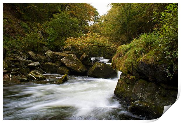 River Lyn Print by Dave Wilkinson North Devon Ph