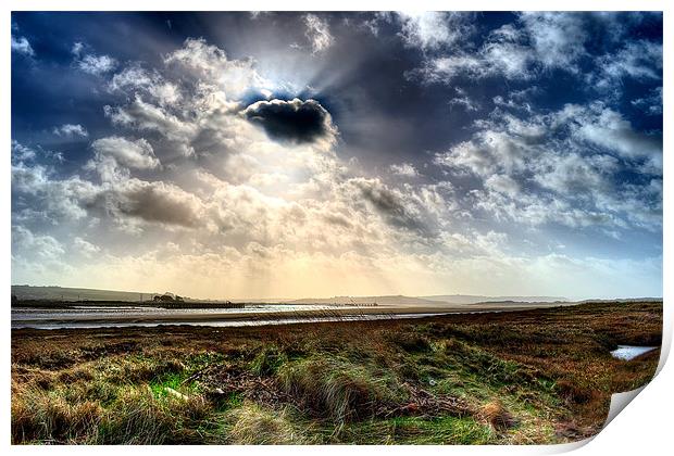 River Taw North Devon Print by Dave Wilkinson North Devon Ph