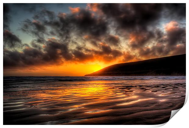 Saunton Sands North Devon Print by Dave Wilkinson North Devon Ph