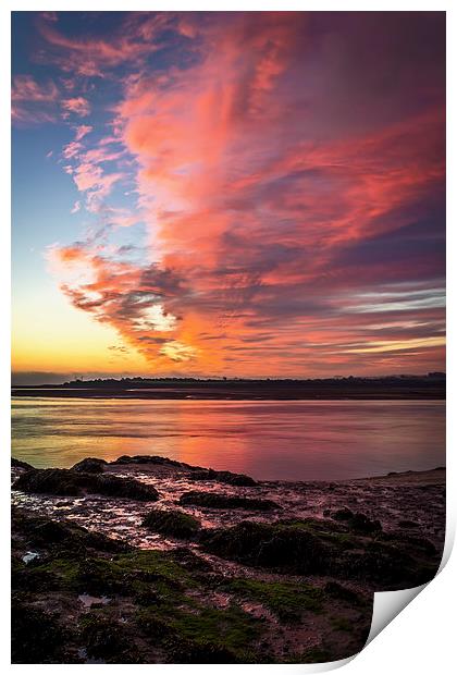 River Taw sunrise Print by Dave Wilkinson North Devon Ph