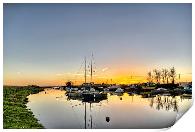 Velator sunset, North Devon Print by Dave Wilkinson North Devon Ph