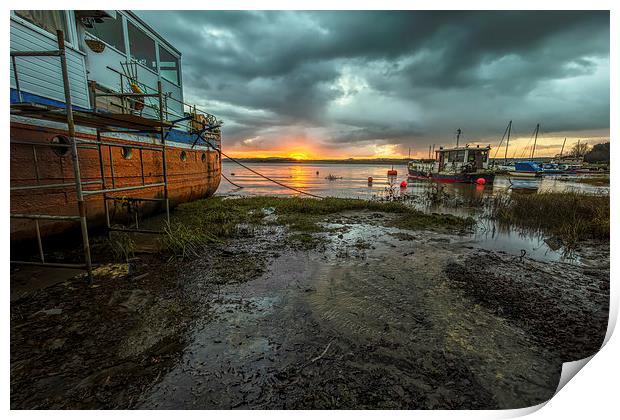 River Taw Sunrise Print by Dave Wilkinson North Devon Ph