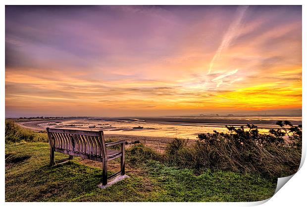 Sunrise on the River Taw Estuary Print by Dave Wilkinson North Devon Ph