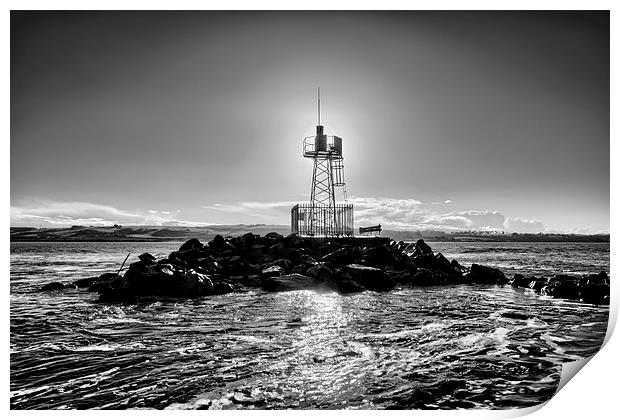 Crow Point Light. Print by Dave Wilkinson North Devon Ph