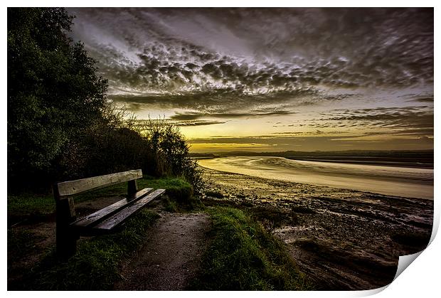 Waiting for the sun. Print by Dave Wilkinson North Devon Ph