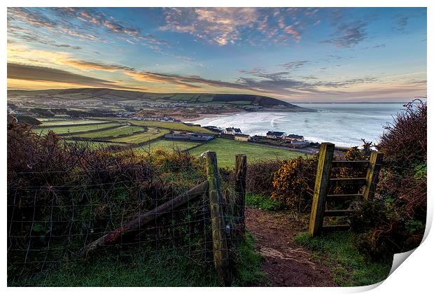 Croyde Bay Print by Dave Wilkinson North Devon Ph