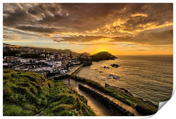 Capstone Point Ilfracombe Print by Dave Wilkinson North Devon Ph