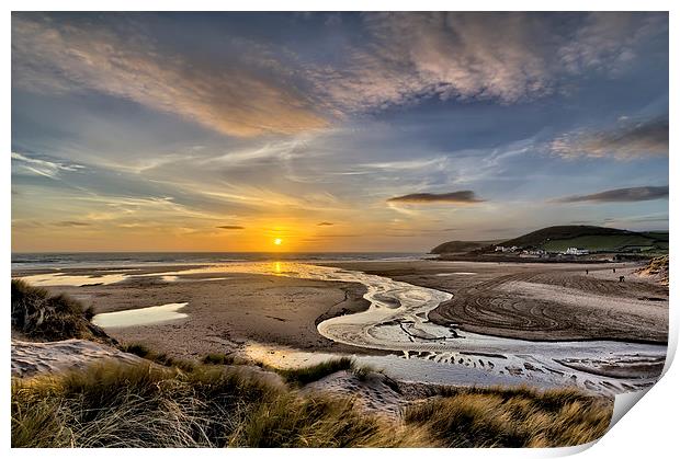 Croyde Bay Print by Dave Wilkinson North Devon Ph