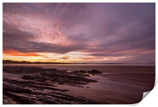  Sunrise at Saunton Sands Print by Dave Wilkinson North Devon Ph