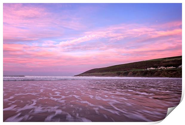  Saunton Sands surf Print by Dave Wilkinson North Devon Ph