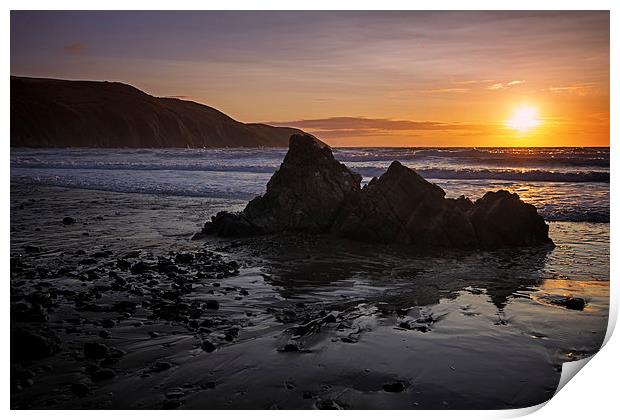  Surfs Up Print by Dave Wilkinson North Devon Ph