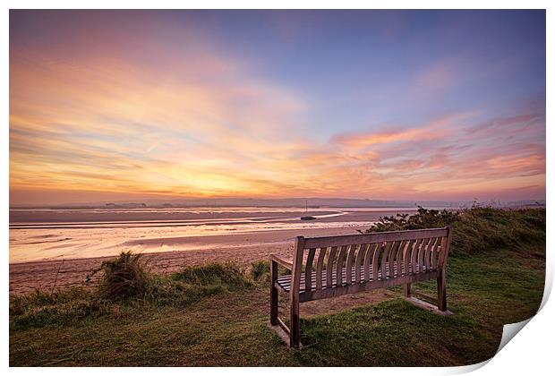  Sunrise on the Taw Estuary Print by Dave Wilkinson North Devon Ph