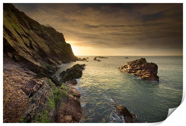  North Devon Coastline at Ilfracombe. Print by Dave Wilkinson North Devon Ph