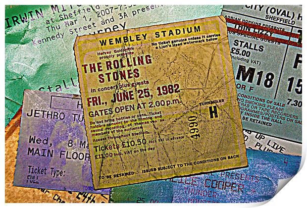 Just The Ticket Print by Rick Parrott