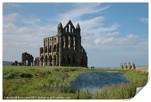 Whitby Abbey Print by Barry Lowe