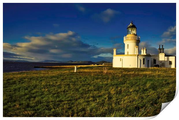Chanonry Point lighthouse Print by Colin Chipp