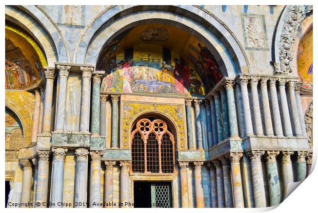 St Marks Basilica Print by Colin Chipp