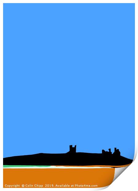 Dunstanburgh Castle Print by Colin Chipp