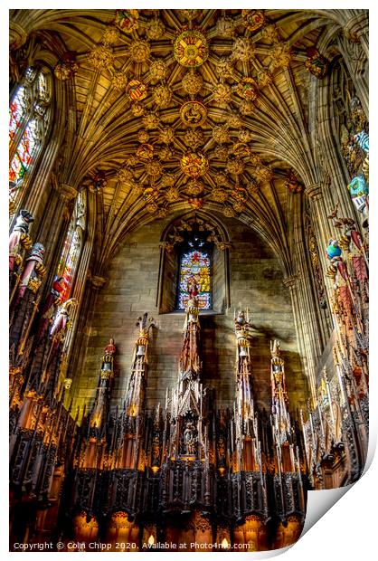 The Thistle Chapel Print by Colin Chipp