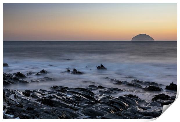 Ailsa Craig at Sunset Print by Derek Beattie