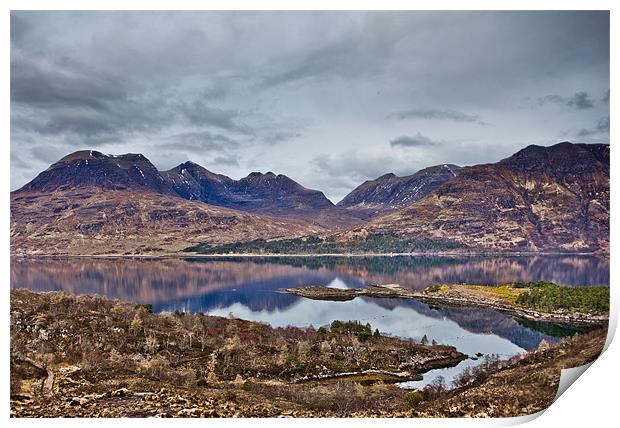 Mountains Of Torridon Scotland Print by Derek Beattie