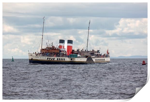 The Waverley Paddle Steamer Print by Derek Beattie